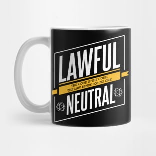 Character Alignment Quotes - Lawful Neutral Mug